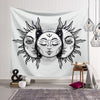 Psychedelic Moon and Sun Wall Hanging Art Tapestry Dorm/Home Decor