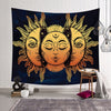 Psychedelic Moon and Sun Wall Hanging Art Tapestry Dorm/Home Decor